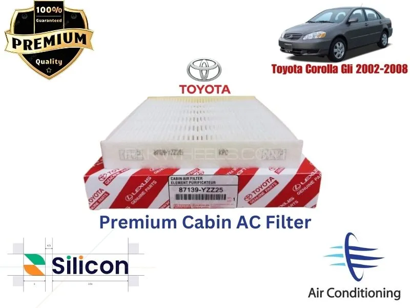 Toyota Corolla Gli 2002-2008 Premium Quality Cabin Filter - Imported Image-1