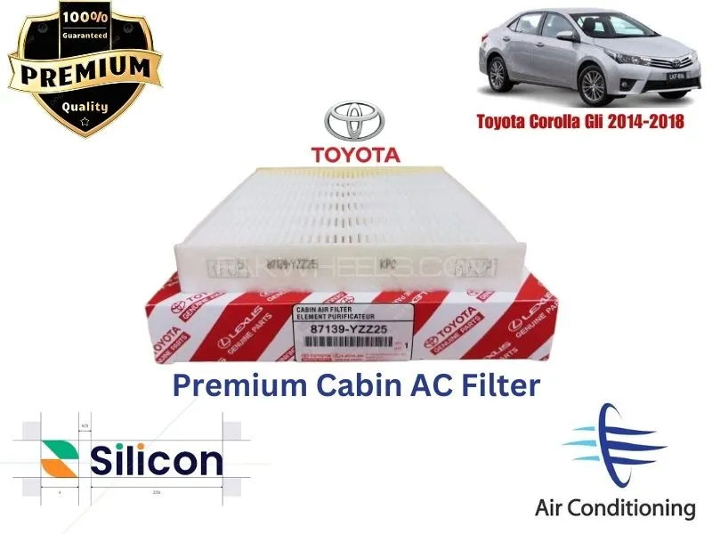 Toyota Corolla Gli 2014-2018 Premium Quality Cabin Filter - Imported Image-1