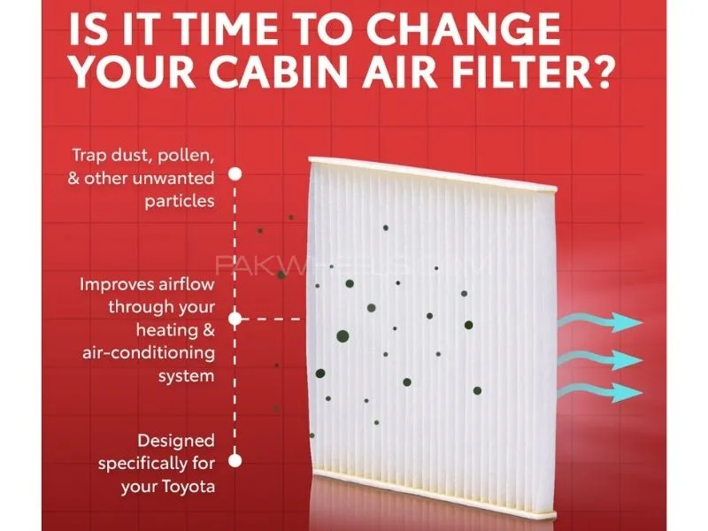 Toyota Crown 2008-2022 Premium Quality Cabin Filter - Imported Toyota Crown 2008-2022 Premium Quality Cabin Filter - Imported Image-2