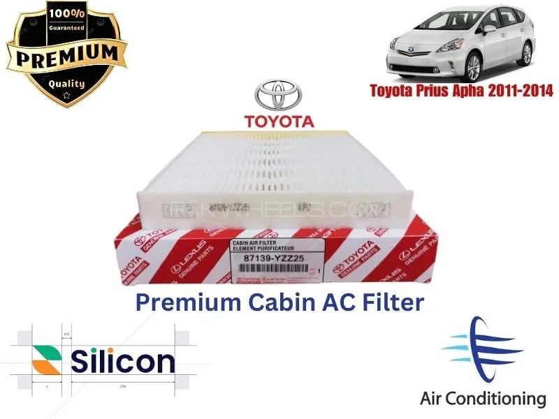 Toyota Prius Apha 2011-2014 Premium Quality Cabin Filter - Imported Image-1