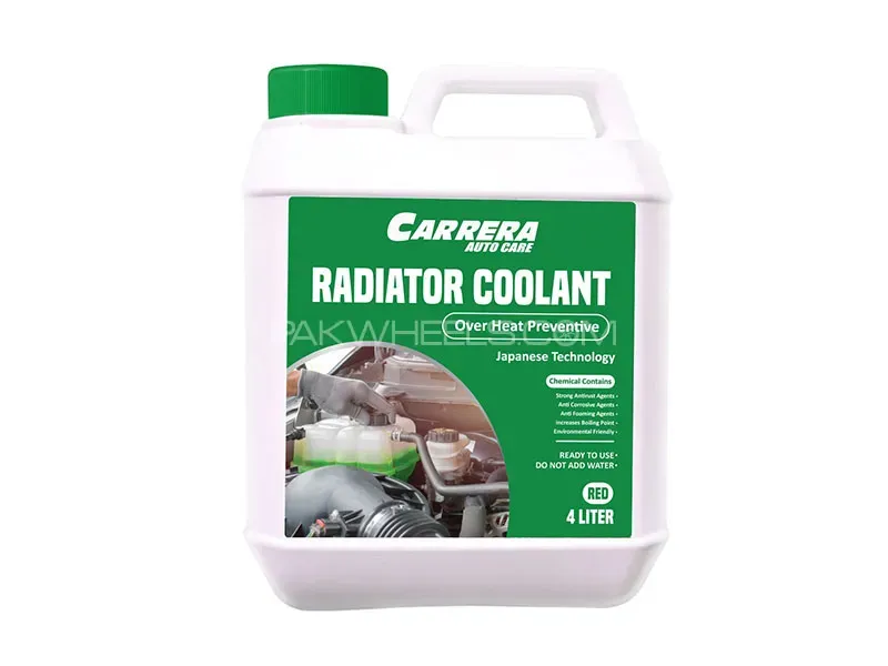 Carrera Radiator Coolant Over Heat Preventive Anti Rust Premixed 4L Green Image-1
