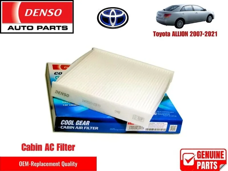 Toyota  Allion 2007-2021 Denso Genuine Cabin Filter - Toyota OEM Quality