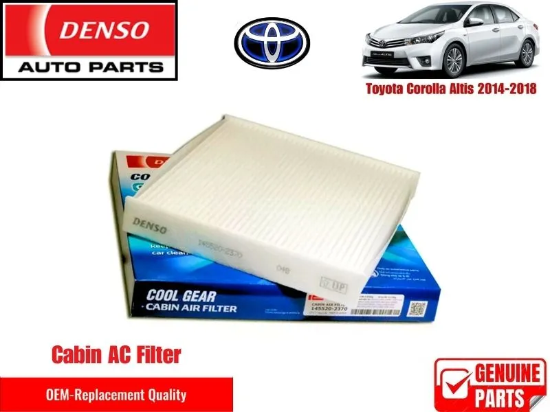 Toyota Corolla Altis  2014-2028 Denso Genuine Cabin Filter - Toyota OEM Quality Image-1