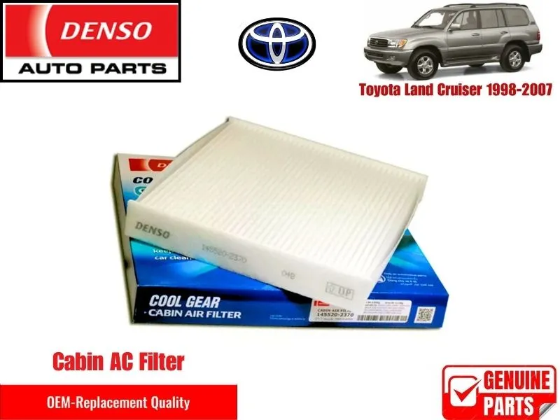 Toyota Land Cruiser 1998-2007 Denso Genuine Cabin Filter - Toyota OEM Quality Image-1