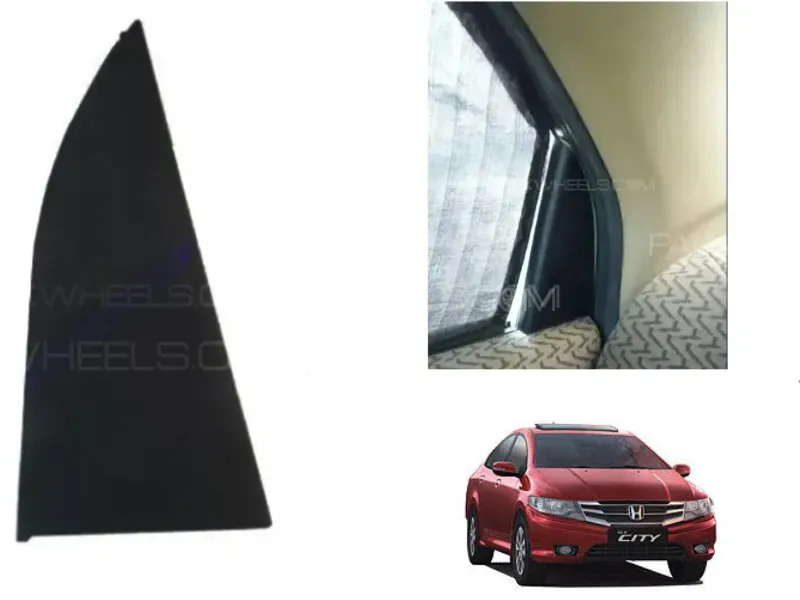 Honda City 2004-2008 Inner Rear Window Cover | Right Side | Black Image-1