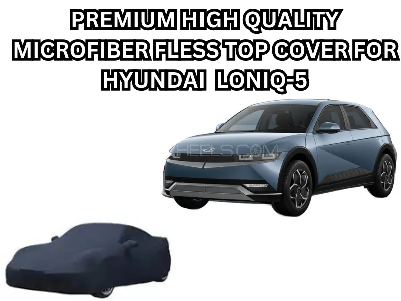 Premium High Quality Microfiber Fleece Top Cover for Hyundai Ioniq 5 - Black Image-1