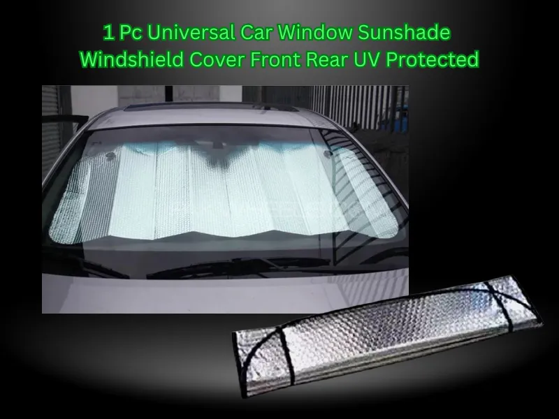 1 Pc Universal Car Window Sunshade Windshield Cover Front Rear UV Protected Image-1