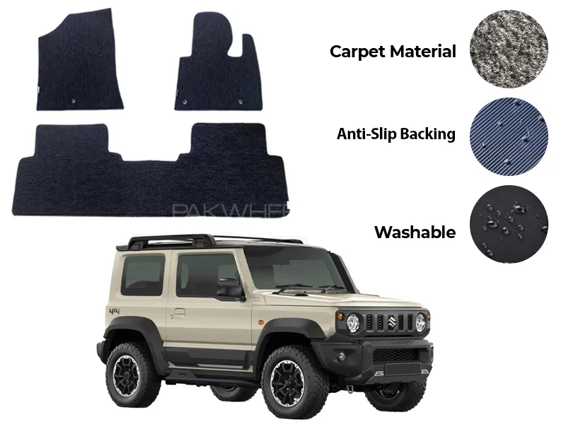 Suzuki Jimny Genuine Fitting Carpet Floor Mat 4PCS - Model 2019-2025 Image-1