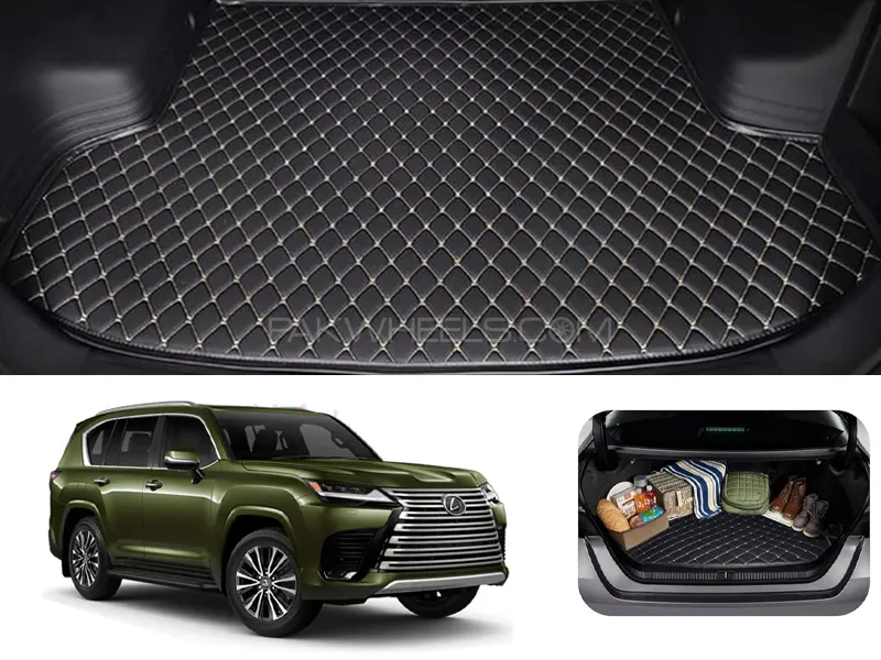 Lexus LX 600 7D Custom Car Trunk Mat - Model 2021-2025 Image-1