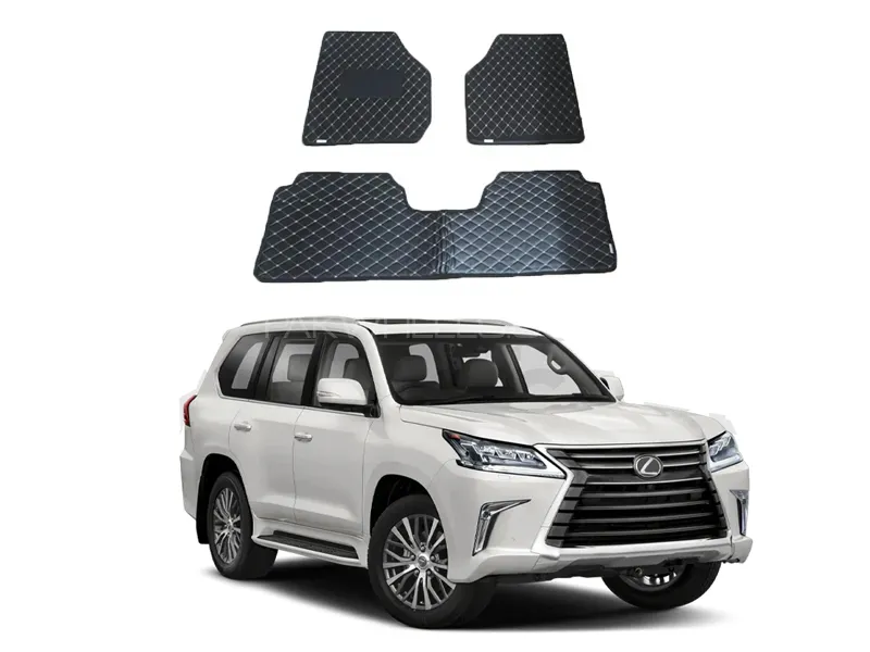 Lexus LX 570 7D Floor Mat ( Flat Style ) - Model 2007-2021 Image-1