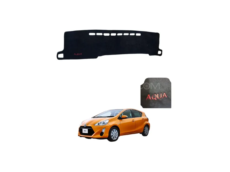 Toyota Aqua 2014-2017 Velvet Dashboard Cover Image-1