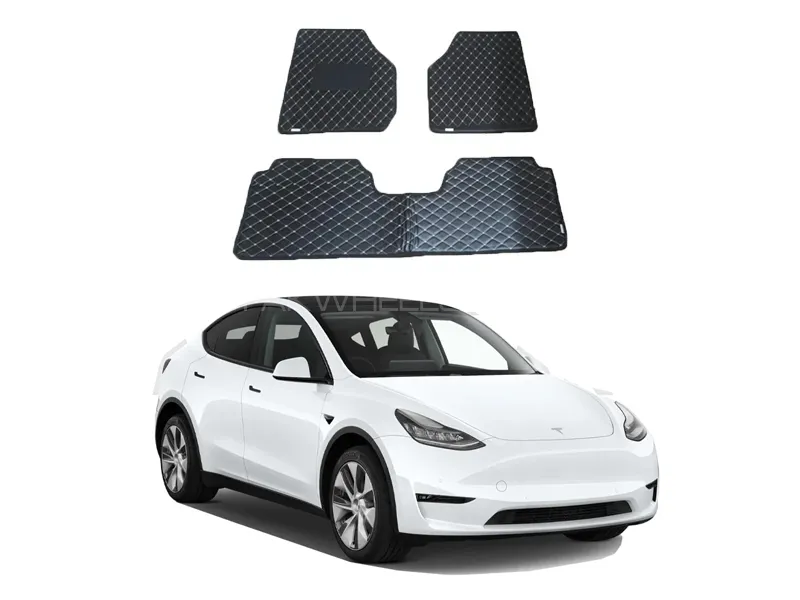 Tesla Model Y 7D Floor Mat ( Flat Style ) - Model 2020-2025 Image-1