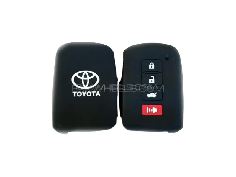 Toyota Corolla 2018 Silicone PVC Key Cover Image-1