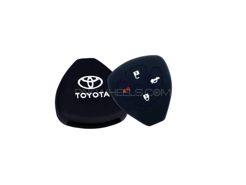 Toyota Vitz 2005-2010 PVC Silicone Remote Key Cover Image-1