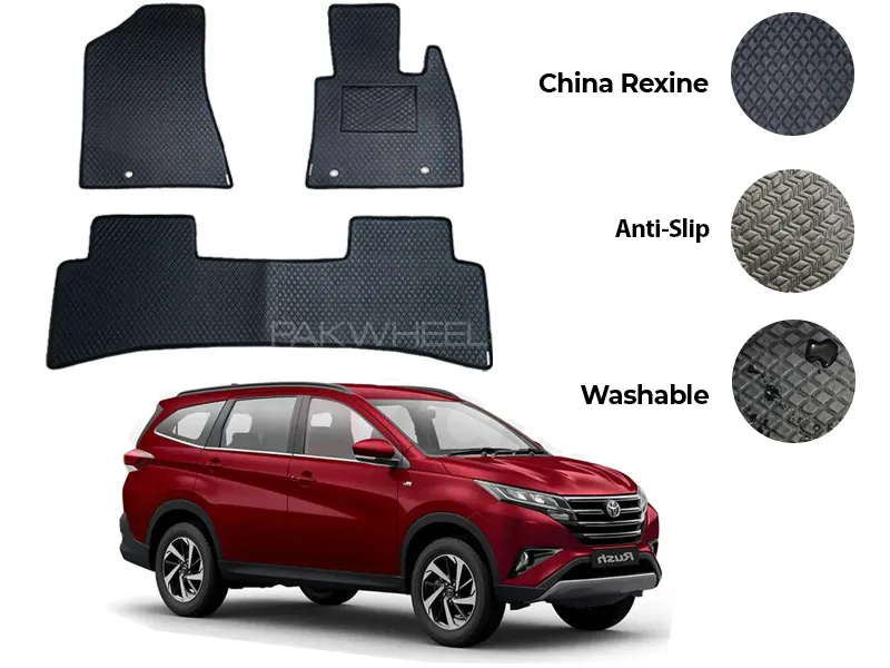 Toyota Rush Hold China Rexine Floor Mat 3PCS - Model 2018-2025 Image-1