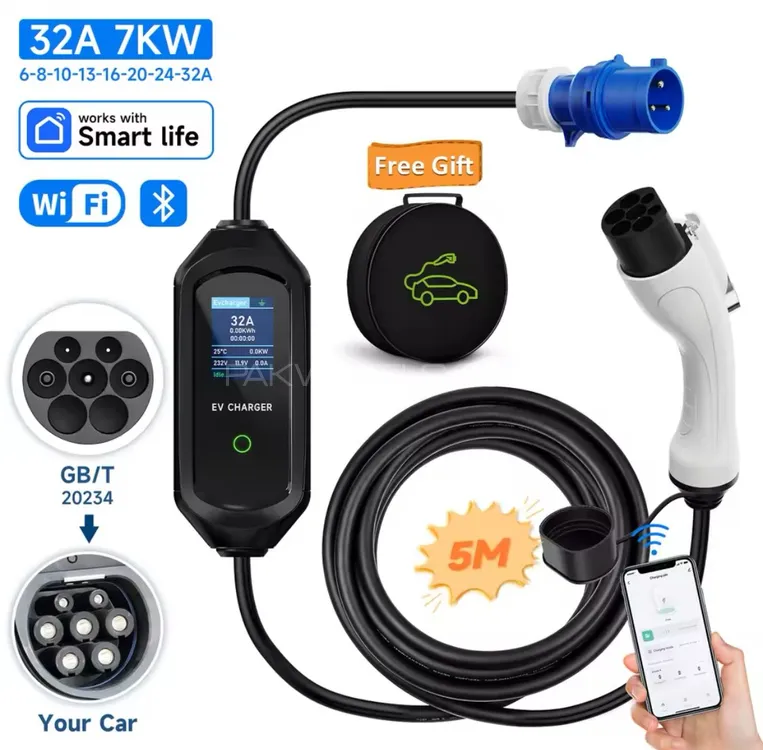 7KW Portable EV Car Charger Image-1
