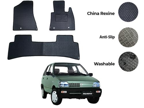 Suzuki Mehran China Rexine Floor Mat 3PCS - Model 1988-2019 Suzuki Mehran China Rexine Floor Mat 3PCS - Model 1988-2019