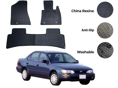 Toyota Corolla China Rexine Floor Mat 3PCS - Model 1987-1994 Toyota Corolla China Rexine Floor Mat 3PCS - Model 1987-1994