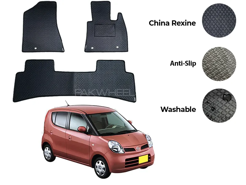 Nissan Moco China Rexine Floor Mat 3PCS - Model 2006-2011 Image-1