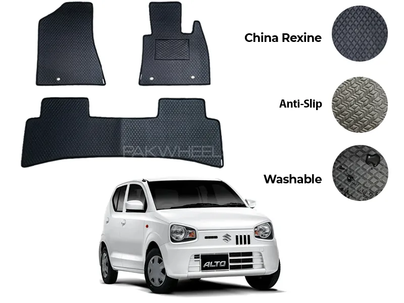 Suzuki Alto China Rexine Floor Mat 3PCS - Model 2019-2025 Image-1