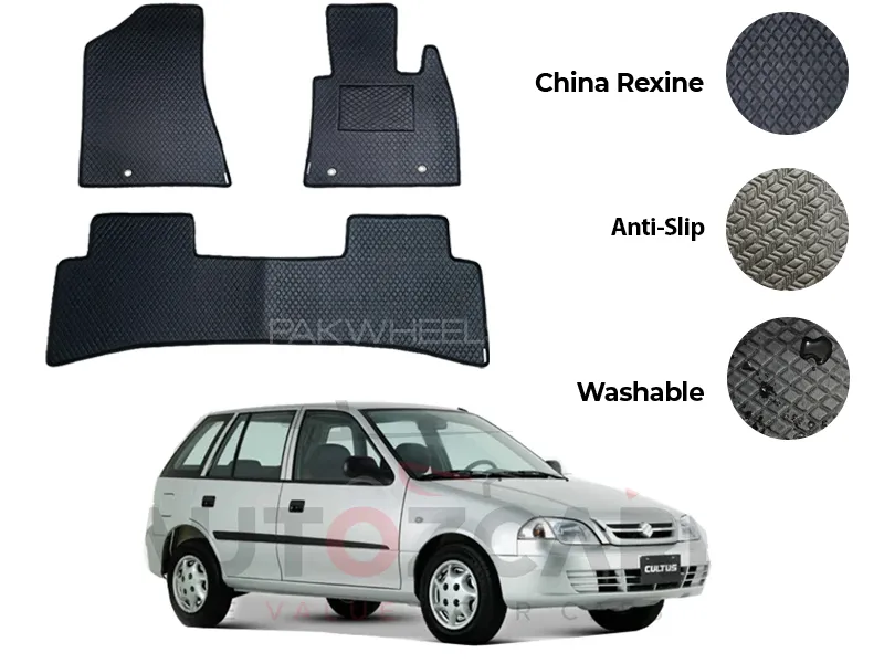 Suzuki Cultus China Rexine Floor Mat 3PCS - Model 2007-2017 Image-1