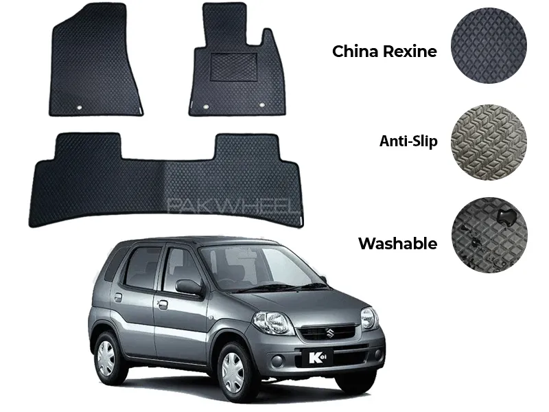 Suzuki Kei China Rexine Floor Mat 3PCS - Model 1998-2008 Image-1