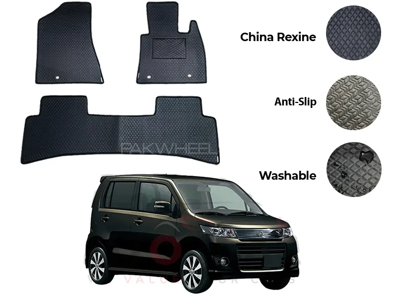 Suzuki Wagon R Stingray China Rexine Floor Mat 2PCS - Model 2012-2018 Image-1