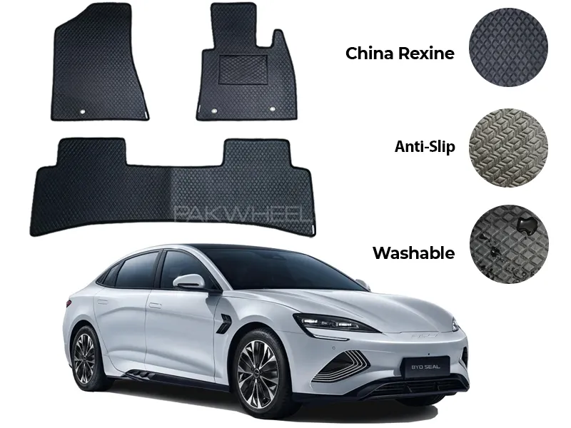 BYD Seal China Rexine Floor Mat 3PCS - Model 2024-2025 Image-1