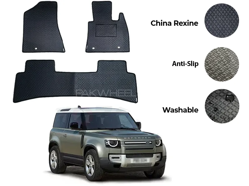 Land Rover Defender China Rexine Floor Mat 3PCS - Model 2024-2025 Image-1