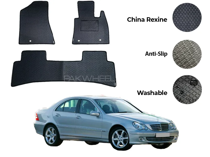 Mercedes C180 China Rexine Floor Mat 5PCS - Model 2001-2007 Image-1