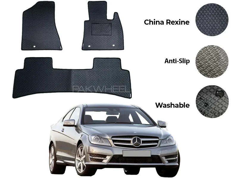 Mercedes C180 China Rexine Floor Mat 5PCS - Model 2008-2014 Image-1