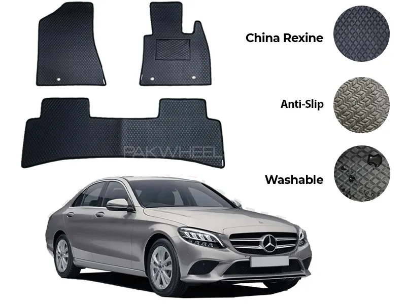 Mercedes C200 China Rexine Floor Mat 5PCS - Model 2015-2025 Image-1