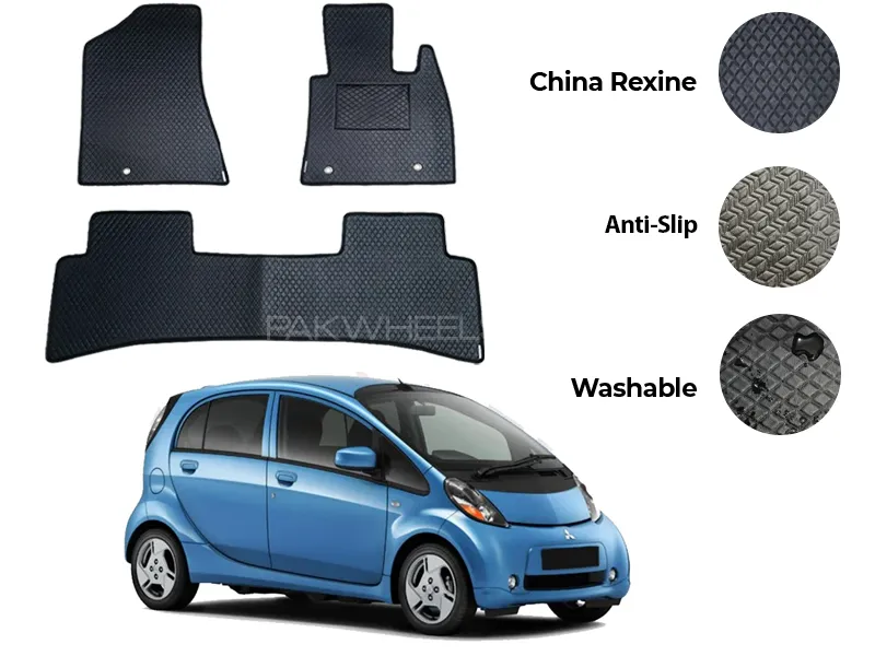 Mitsubishi I China Rexine Floor Mat 3PCS - Model 2006-2018 Image-1