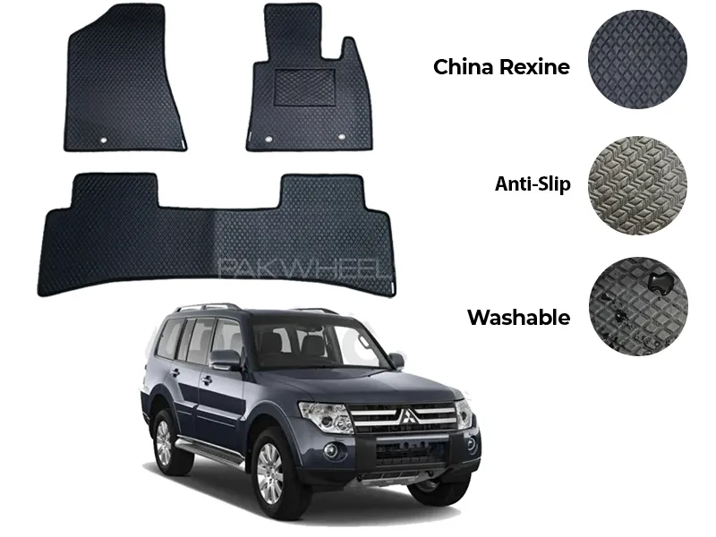 Mitsubishi Pajero China Rexine Floor Mat 3PCS - Model 2006-2018