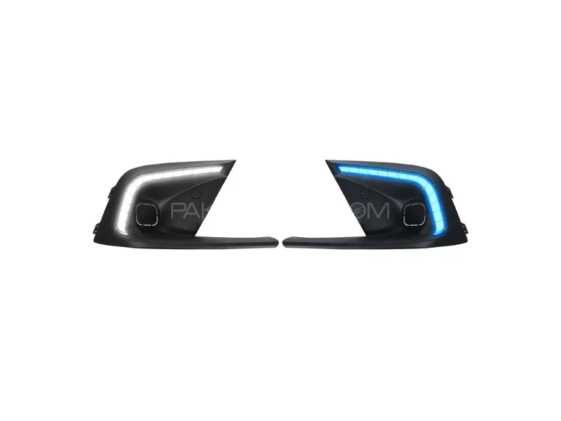 Honda Civic 2022-2025 LED Fog Lamps DRL Cover Image-1