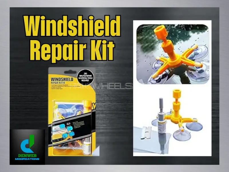 Car Windshield Chip Repair Kit with Windshield Repair Resin to Fix Auto Glass Image-1