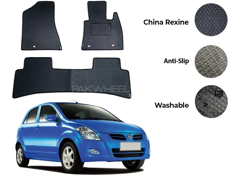 Faw V2 China Rexine Floor Mat 3PCS - Model 2013-2022 Image-1