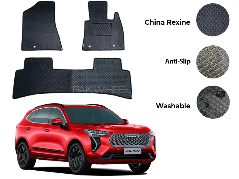 Haval Jolion China Rexine Floor Mat 3PCS - Model 2021-2025 Image-1