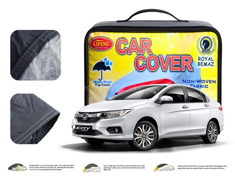 Honda City 2022 Double Coated PVC With Cotton Car Cover Image-1