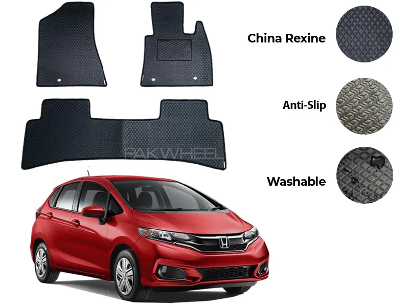 Honda Fit China Rexine Floor Mat 3PCS - Model 2016-2020 Image-1