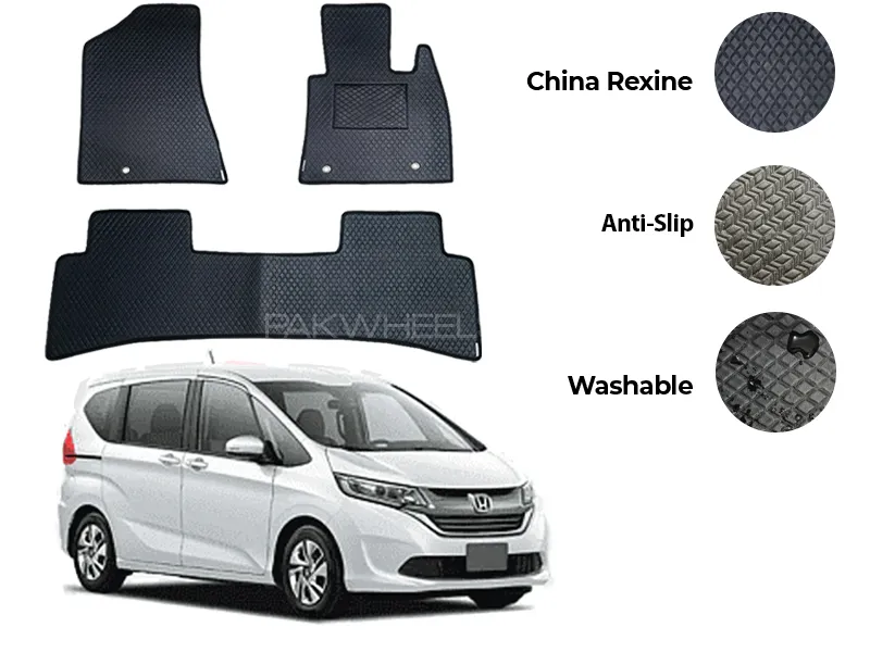 Honda Freed China Rexine Floor Mat 3PCS - Model 2016-2018 Image-1