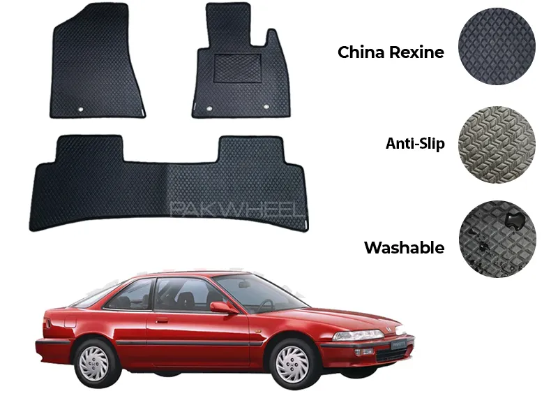 Honda Integra China Rexine Floor Mat 3PCS - Model 1993-2001 Image-1