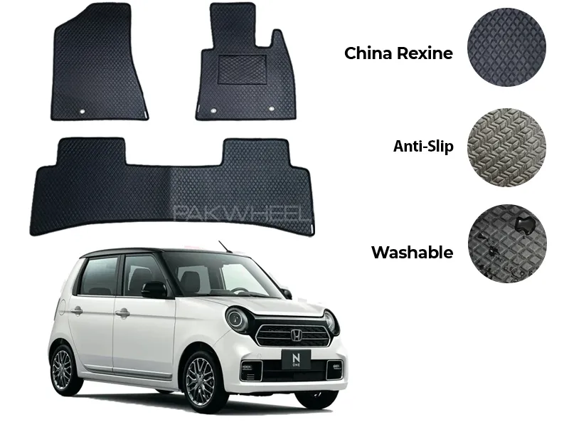 Honda N One China Rexine Floor Mat 3PCS - Model 2020-2025 Image-1