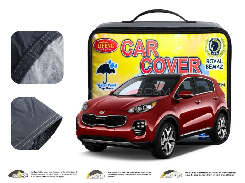 Kia Sportage 2020 Double Coated PVC With Cotton Car Cover Image-1