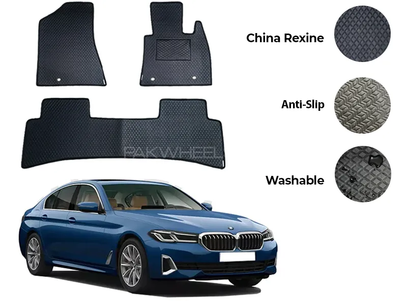 BMW 520/530 China Rexine Floor Mat 3PCS - Model 2018-2025 Image-1