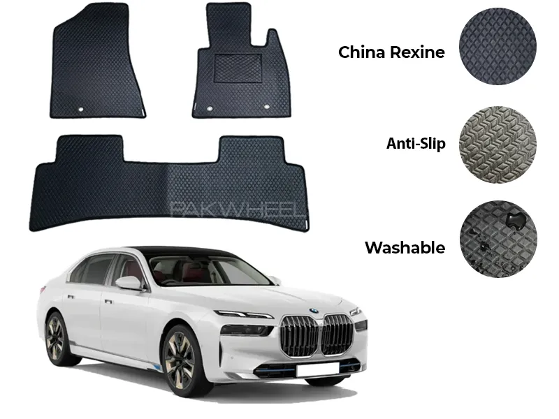 BMW I7 China Rexine Floor Mat 5PCS - Model 2022-2025