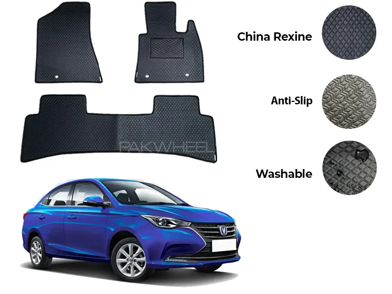 Changan Alsvin China Rexine Floor Mat 3PCS - Model 2021-2022 Image-1