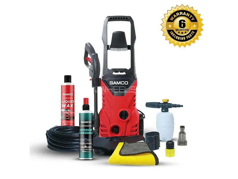 Samco High Pressure Washer 1600 Watts (130 Bar) with Ultimate Shine Bundle Image-1