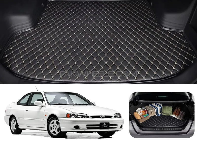 Toyota Corolla 7D Custom Car Trunk Mat - Model 1995-2002 Image-1