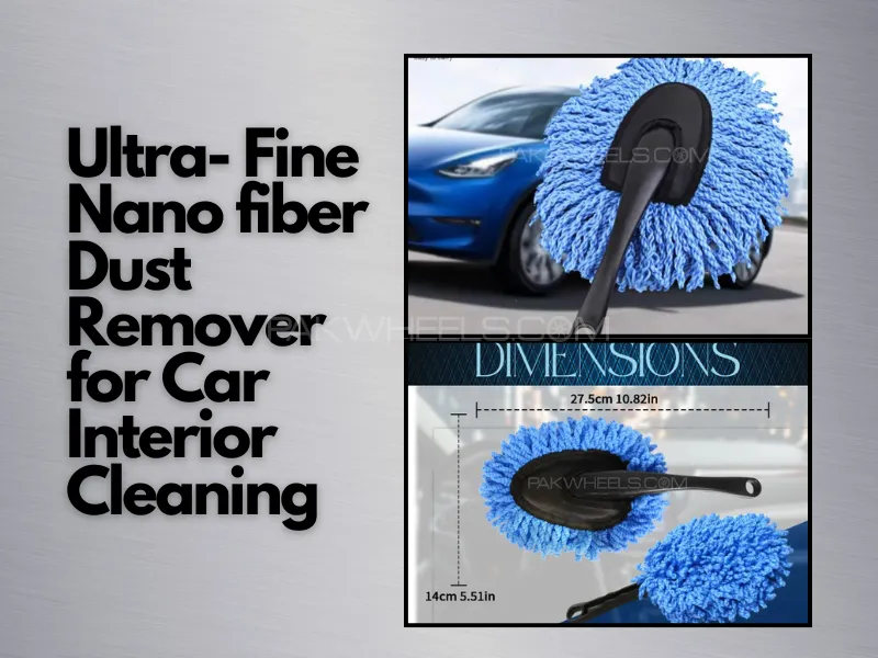 Ultra-Fine Microfiber Car Interior Cleaning Brush, Mini Soft Dusting Mitt  for Auto Detailing, Image-1
